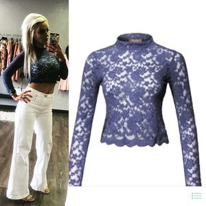 Lace Crop Top Unlined